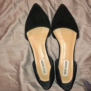 Steve Madden Black Flats